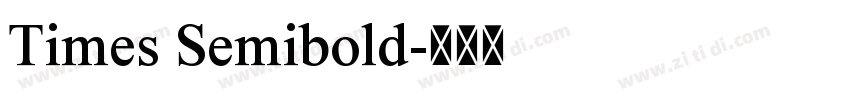 Times Semibold字体转换